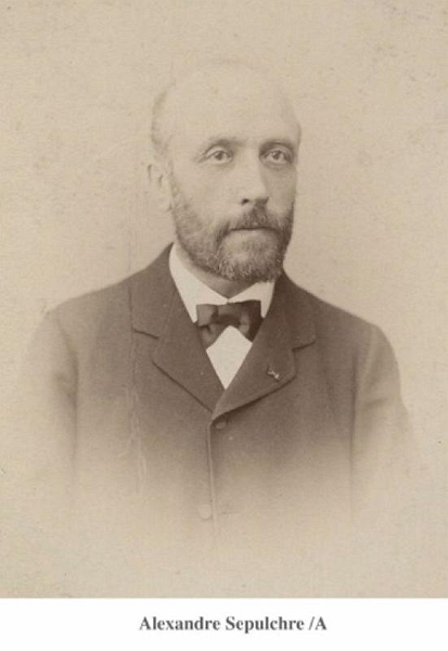 AlexandreSepulchre.jpg - Alexandre, François, Joseph Sepulchre, fils de Jean-François Sepulchre et Marie, Albertine Paquet. Célibataire. Photo vers 1870.