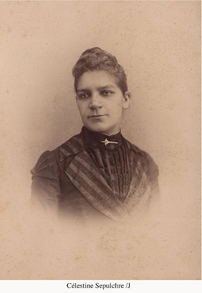 CelestineSepulchre3.jpg - Célestine Sepulchre, fille de Joseph Sepulchre et Célestine Joassin. Religieuse dominicaine sous le nom de Sœur Marie de Sainte Catherine.