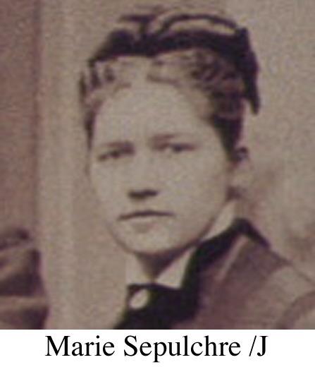 MarieSepulchre1.jpg - Marie Sepulchre, fille de Joseph Sepulchre et Célestine Joassin. Extraite de la photo première génération.